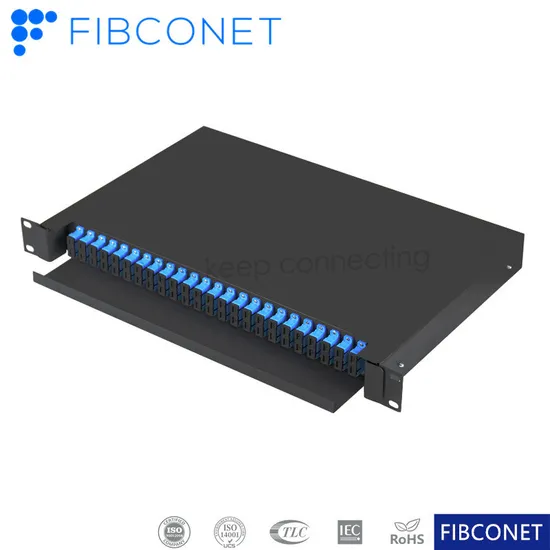 Sc 48 Port Rack Mount Type Distribution Frame Fiber Optic Patch Panel 