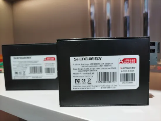 Gigabit 100km SFP Fiber Media Converter Optical Transceiver 