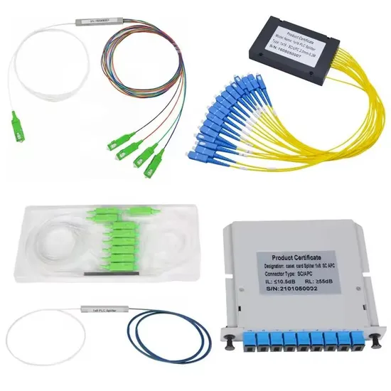 High Quality 1X2 Fbt Coupler or 2 Way PLC Splitters 1X2 Fiber Optic Splitter 