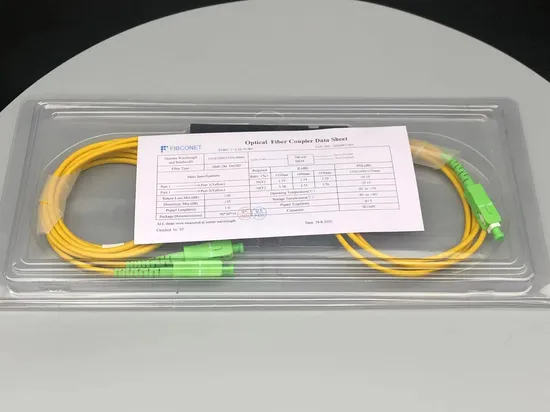 Fttn Coupler 3.0mm 1m FC/Upc Fiber Optic Fbt Splitter 