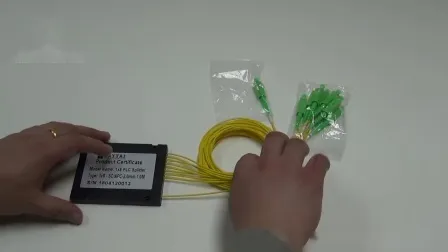 Single Mode Fiber Optical ABS Box Type 1X8 Coupler PLC Splitter 
