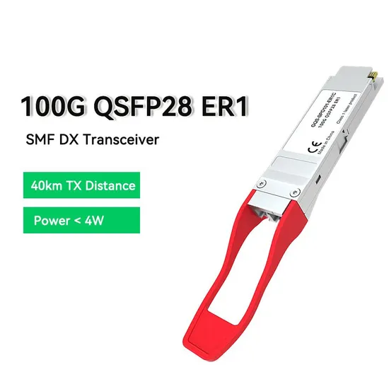 100g Qsfp28 Er1 Eml 1310nm 40km Fiber Optical Transceiver 
