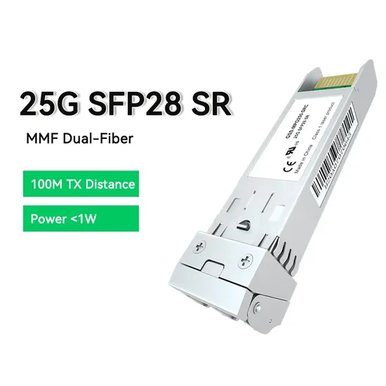 25g SFP28 Sr Vcsel Mmf 850nm 100m Fiber Optical Transceiver 